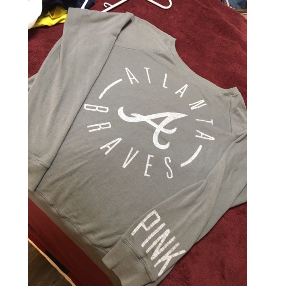 atlanta braves PINK shirt